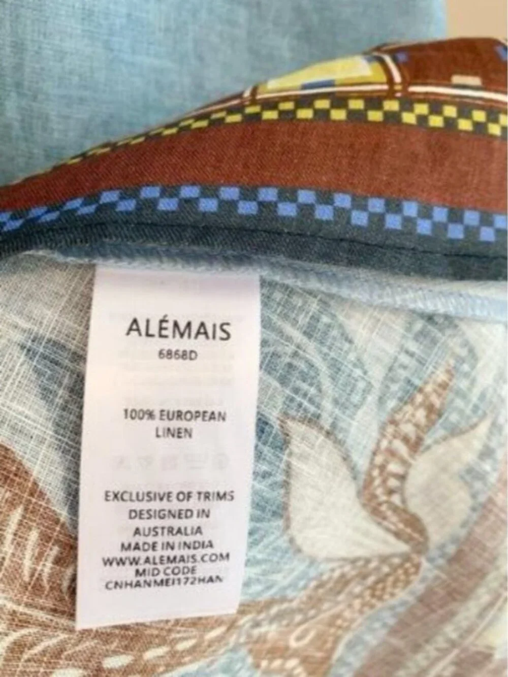 Alemais Georgie Midi Dress in Blue - Picture 13 of 13